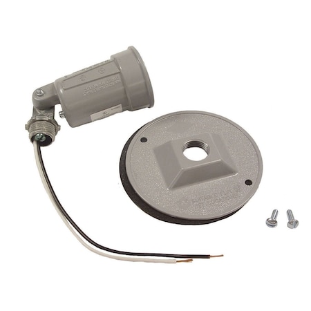 Weatherproof Cover, Round Box Type, 1 Gang, Die Cast Aluminum MPN:5624-0