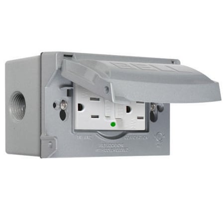 Weatherproof Cover, Single Gang Box Type, 3 Gang, Flip/Snap Cover Type MPN:5874-5S