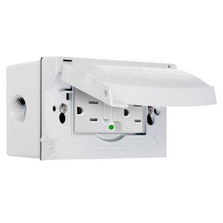 Weatherproof Cover, Single Gang Box Type, 1 Gang, Flip/Snap Cover Type MPN:5874-6S