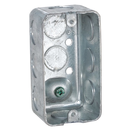 Utility Box Ground Srew, 1 Gang, Steel, Junction Box Type MPN:611