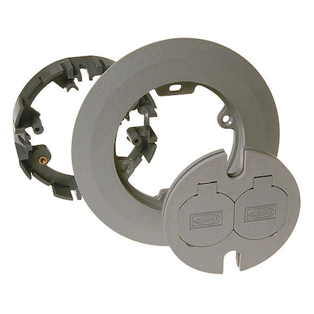 Box Cover, Floor Box Type, 1 Gang, Non-Metallic, Single Receptacle Cover Type MPN:6299