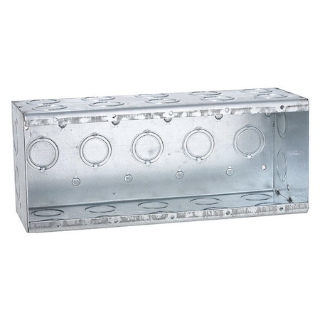 Electrical Box, 112.3 cu.in, Electrical Box Type, 5 Gangs, Steel, Rectangular Shape MPN:699