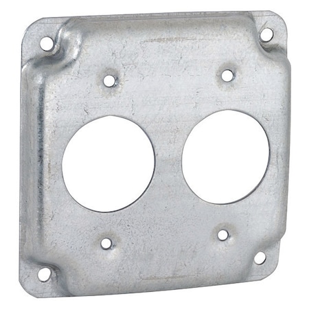 Box Cover, Old Work Box Type, 2 Gang, Steel, Receptacle Cover Type MPN:807C