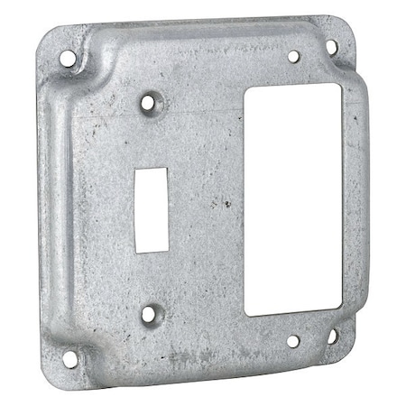 Box Cover, Old Work Box Type, Steel, GFCI, Toggle Switch Cover Type MPN:814C