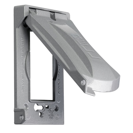 1 -Gang Horizontal or Vertical Box Cover, Aluminum MPN:MX1050S
