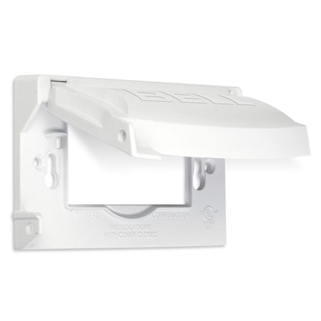 Box Cover, Outlet Box Type, 1 Gang, Aluminum, Flip and Snap Cover Type MPN:MX1250W