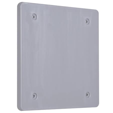 Weatherproof Cover, Double Gang Box Type, 2 Gang, Blank Cover Type MPN:PBC200GY
