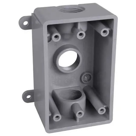 Box Cover, Outlet Box Type, 1 Gang, Non-Metallic MPN:PSB37550GY