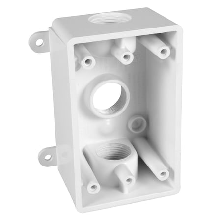 Box Cover, Outlet Box Type, 1 Gang, Non-Metallic MPN:PSB37550WH