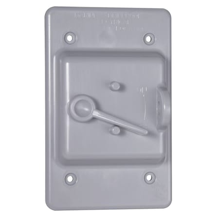 Weatherproof Cover, Switch Box Type, 1 Gang, Toggle Cover Type MPN:PTC100GY
