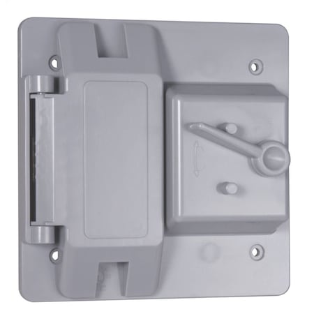 Weatherproof Cover, Switch Box Type, 2 Gang, Toggle Cover Type MPN:PTC521GY