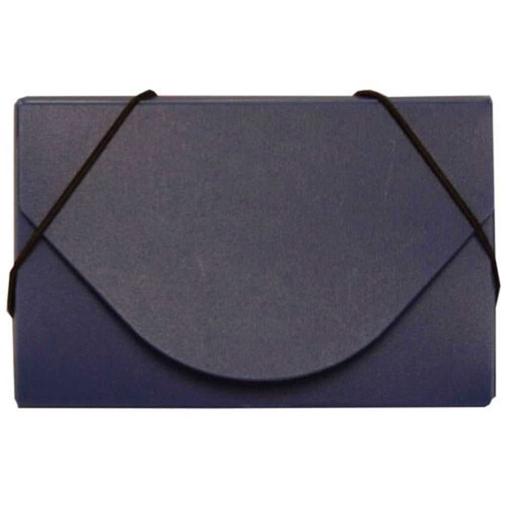 JAM Paper Business Card Case With Elastic Closure, Navy Blue MPN:291618968