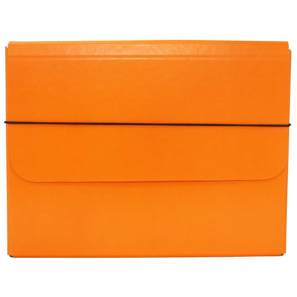 JAM Paper Strong Kraft Portfolio With Elastic Closure, 10in x 13 1/4in, Orange MPN:2154512317