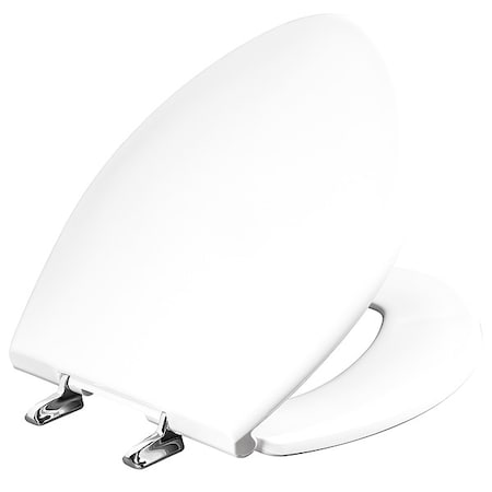 Toilet Seat With Cover, Plastic, Elongated or Round, White MPN:1000CPT