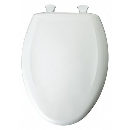 Toilet Seat With Cover, Plastic, Elongated, Blue, Light MPN:1200SLOWT 020