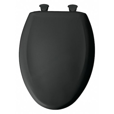 Toilet Seat With Cover, Plastic, Elongated, Black MPN:1200SLOWT 047