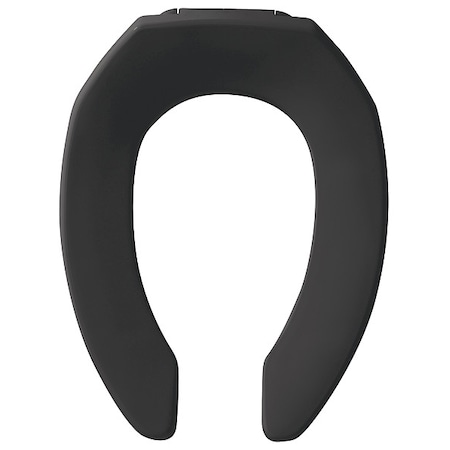 Toilet Seat Without Cover, Plastic, Elongated, Black MPN:1955CT-047