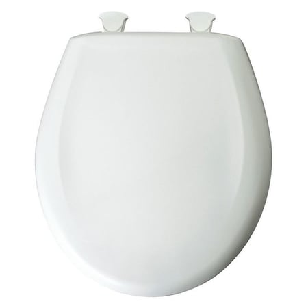 Toilet Seat With Cover, Plastic, Round, Blue, Light MPN:200SLOWT 020