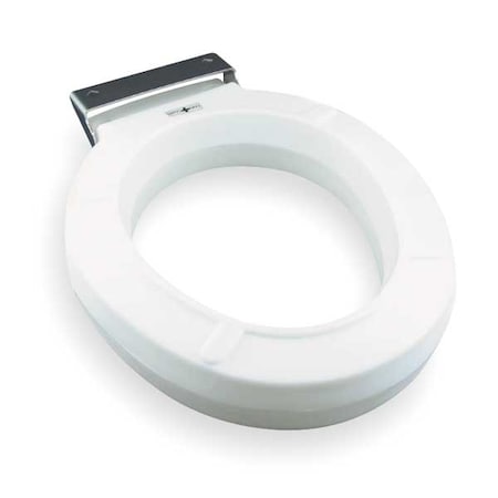 Toilet Seat Without Cover, Plastic, Round, White MPN:GR4LR-000