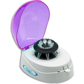 Benchmark Scientific Myfuge™ Mini Centrifuge w/ 2 Rotors US Plug 6000 rpm 240V Red Lid C1008-R