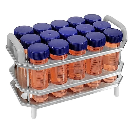 Test Tube Rack, Silver, 15 x 50 MPN:B2000-4-T500
