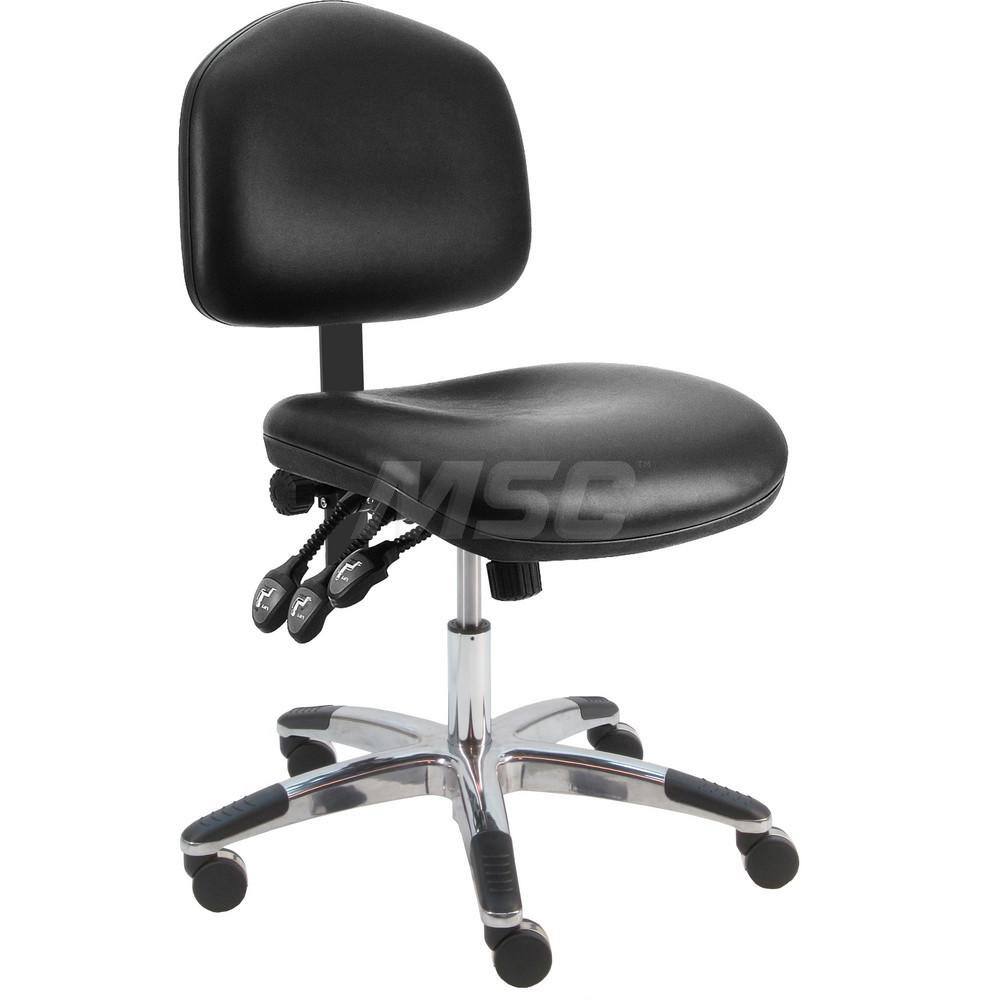 ESD Wide Task Chair: Vinyl, Black MPN:WAS-V-TLC-BK