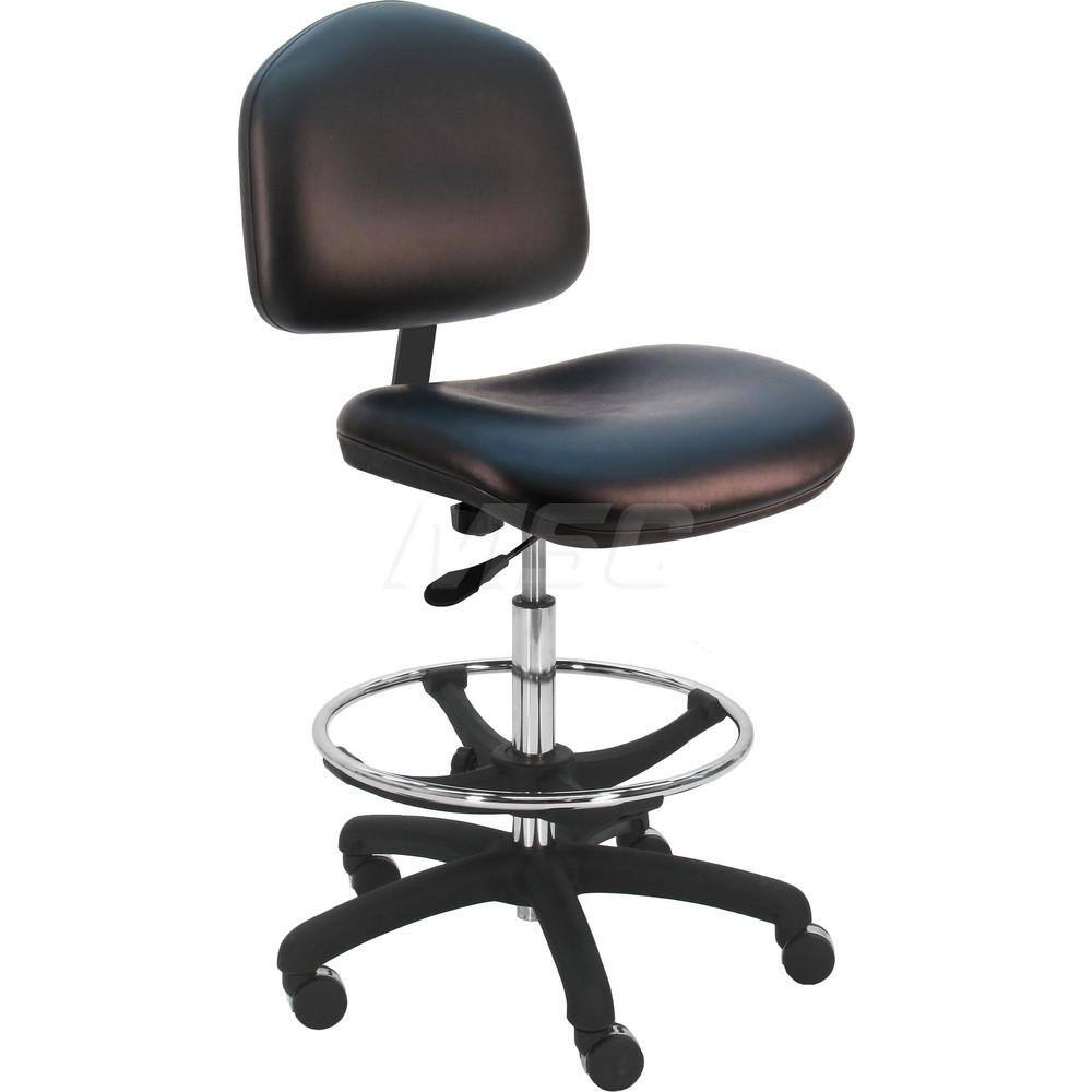 ESD Wide Task Chair: Vinyl, Black MPN:WNT-V1A-BK