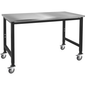 BenchPro™ Kennedy Mobile Workbench with Stainless Steel Square Edge Top 60