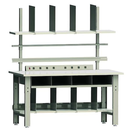 Prem Packagng Bnch Set, 72inWx36inD, Maple MPN:RWPACK3672