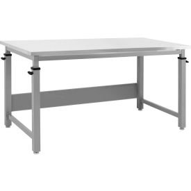 BenchPro™ Cleveland Adj. Height Workbench w/ Stainless Steel Square Edge Top 24
