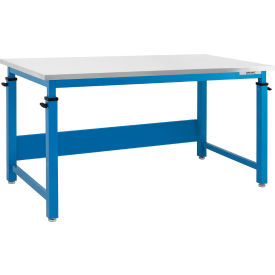 BenchPro™ Cleveland Adjustable Height Workbench w/ SS Square Edge Top 60