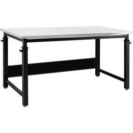 BenchPro™ Cleveland Adj Height Workbench w/ Stainless Steel Square Edge Top 72