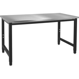 BenchPro™ Kennedy Adj. Height Workbench w/ Stainless Steel Square Edge Top 24
