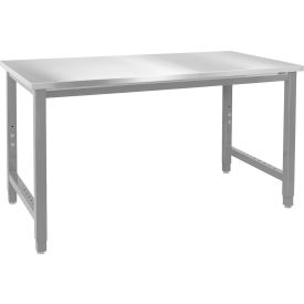 BenchPro™ Kennedy Adj. Height Workbench with Stainless Steel Square Edge Top 72