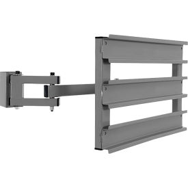 BenchPro™ Articulating Bin Box Rail For All Workstations with Accessory Uprights Gray AB19-Gray