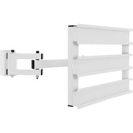 BenchPro™ Articulating Bin Box Rail For All Workstations with Accessory Uprights White AB19-White