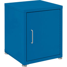BenchPro™ Storage Cabinets 1 Door with Glides Steel Top Light Blue Frame LSC-DO2122-Light blue