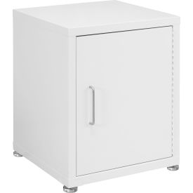 BenchPro™ Storage Cabinets 1 Door with Glides Steel Top White Frame LSC-DO2122-White