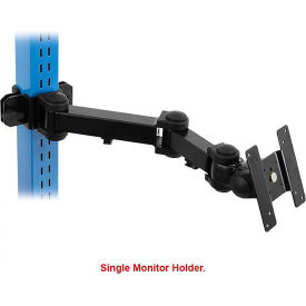 BenchPro™ Dual Tilt Single LCD Vertical Monitor Holder 2