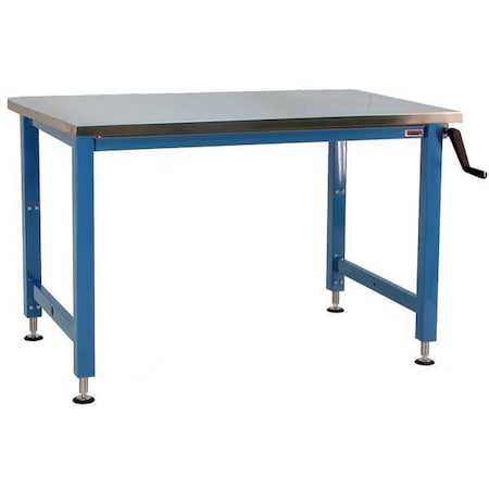 Hand Crank Workbenches, Stainless Steel, 96