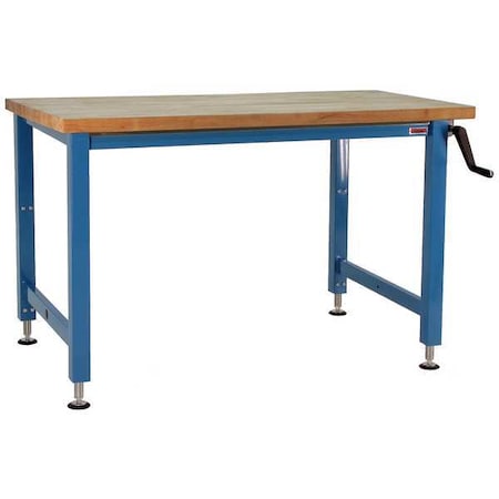 Hand Crank Workbenches, Butcher Block, 96