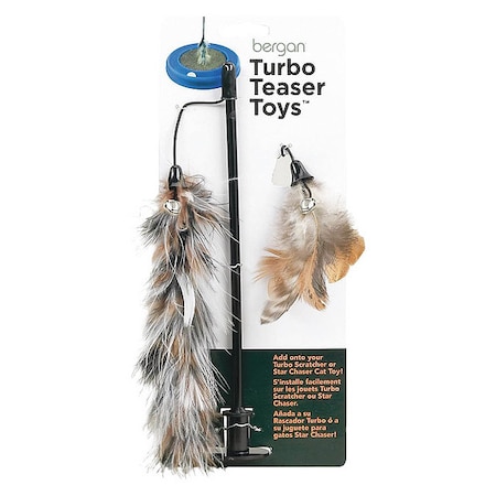 Turbo Cat Teaser Toy Brown 5