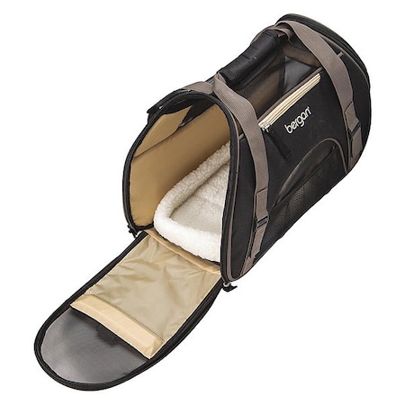 Pet Comfort Carrier Small Black / Brown 16