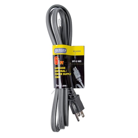 Appliance Power Cord 6FT.16/3 Garbage D MPN:PS16306