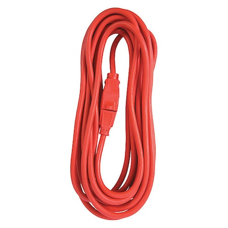 SJTW; Cold Weather Extension Cord, 14 AWG, Outdoor, 14/3, 1 Outlets, 5-15R, Orange, Vinyl, 5-15P MPN:OC25143