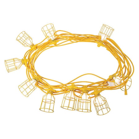 Metl Light Stringer, 100 ft, 12/3, 10 Light MPN:GL100MC123MPC