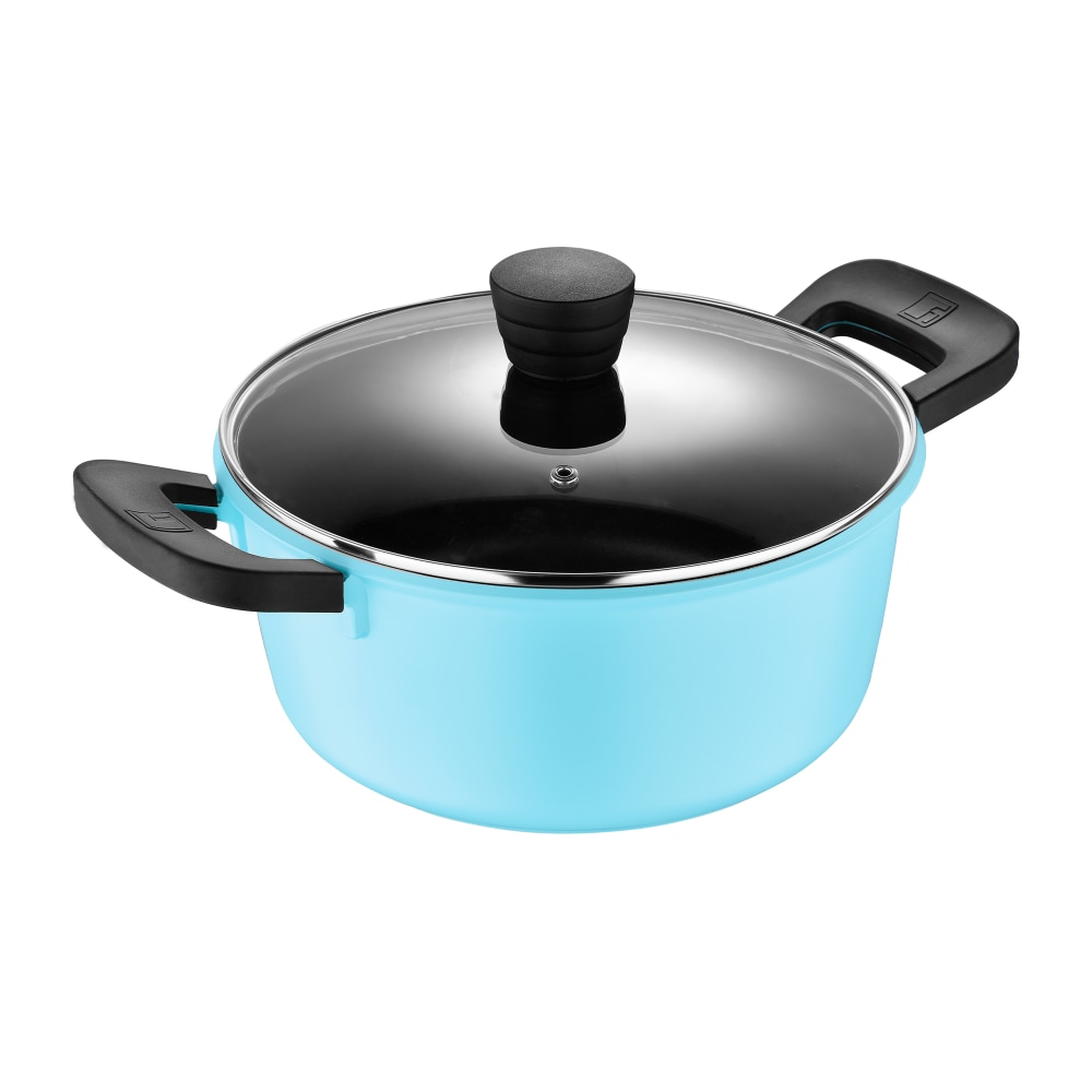Bergner 4.5-Quart Aluminum Dutch Oven, Retro Blue MPN:BGUS14007BLU