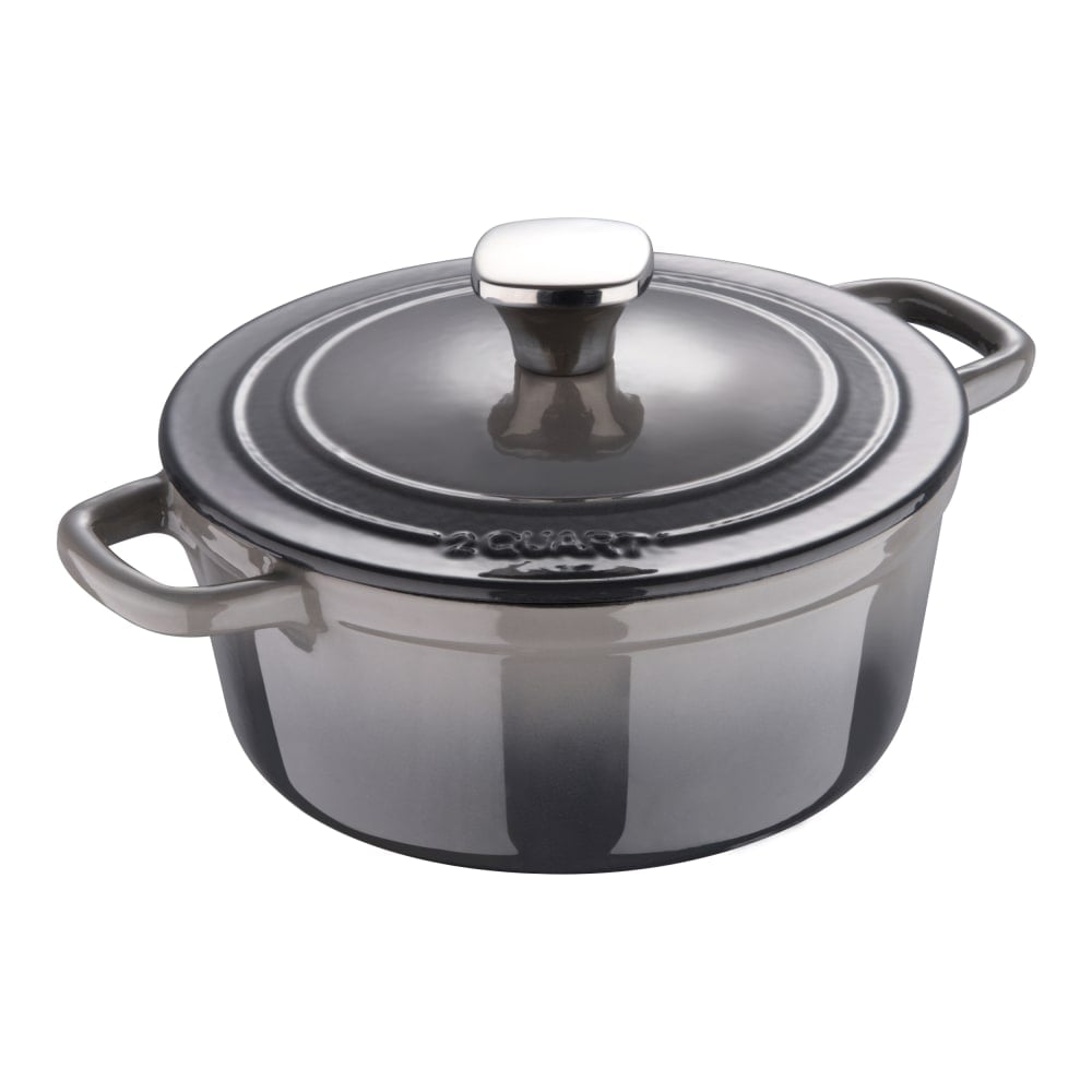 Masterpro Bergner 2-Quart Iron Dutch Oven With Lid, Fog MPN:MPUS16320FOG
