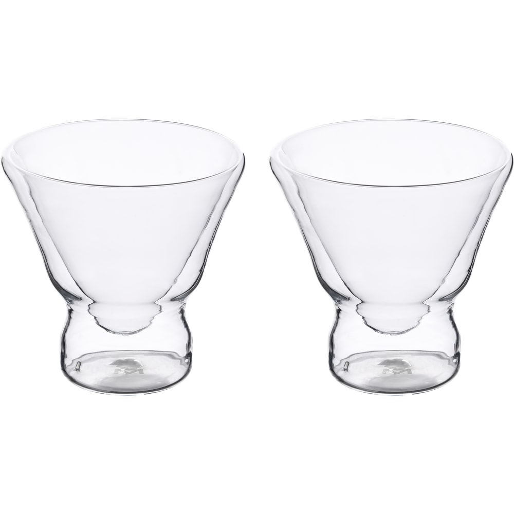 Bergner MasterPro Mixology Martini Glasses, 7.7 Oz, Clear, Set Of 2 Glasses MPN:MPUS60301