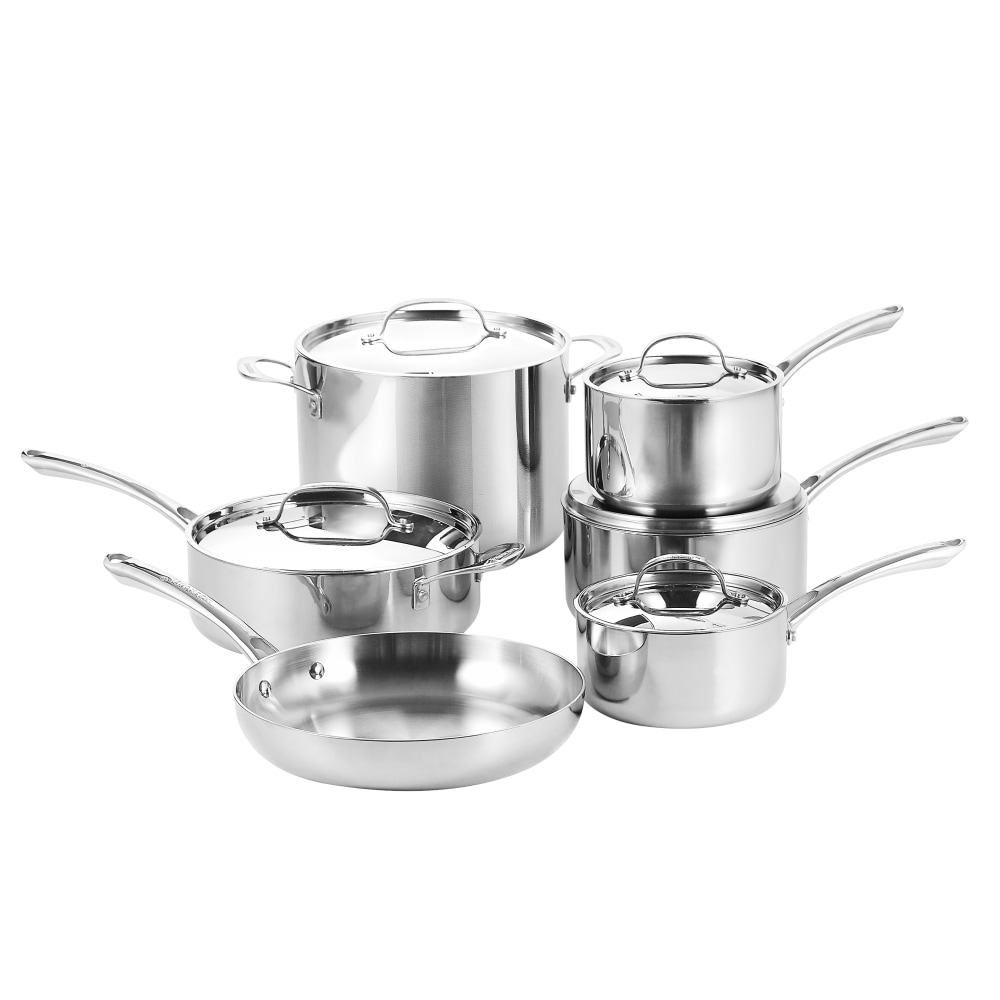Bergner 11-Piece Stainless Steel Cookware Set, Silver MPN:BG9968MM